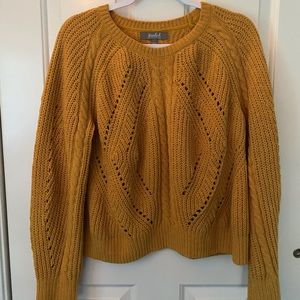 Chunky yellow sweater
